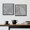 Functional Gold Metal Wall Art: Mid Century Decor for Home Enhancement.Mid Century Geometric for Modern Home.