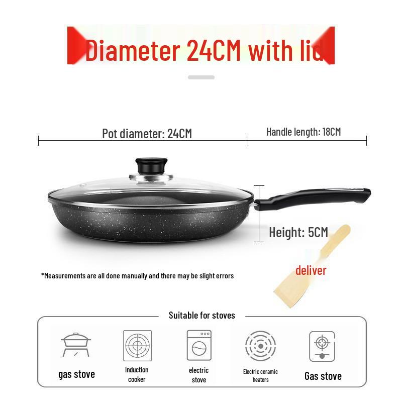 Popular Non-Stick Medical Stone Pancake Pan: Universal Frying Pan for Light Oil and Smoke