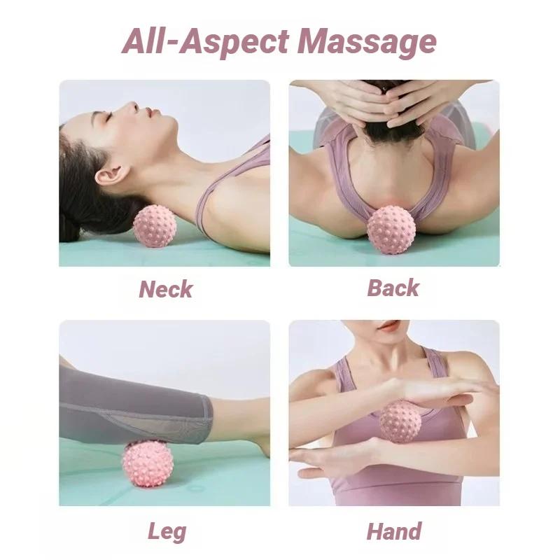 Der neue Faszienball mit erhöhten Noppen Massage TPR Haltungsmeister Yoga Taille und Rücken Fuß Nacken Membran Erdnusssohle Muskelentspannung