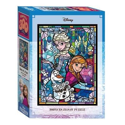 Frozen Glass Art Jigsaw Puzzle, 300 Pieces, Mixed Colors Jigsaw Puzzle, Childrens Games, Educational Toys