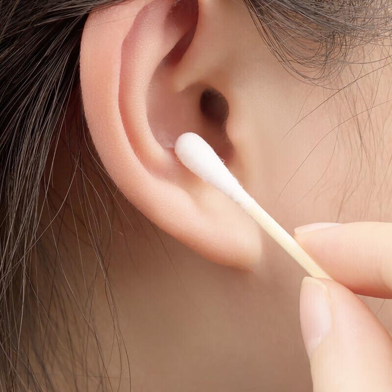 CHAHUA Double-Headed Cotton Swabs with Bamboo Shaft