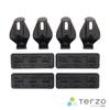 Terzo Roof Carrier with Mounting Set of Black with Mitsubishi Delica D5 and Other EH446 (by PIAA) Carrier/Base Vehicle-Specific Holders, 4,