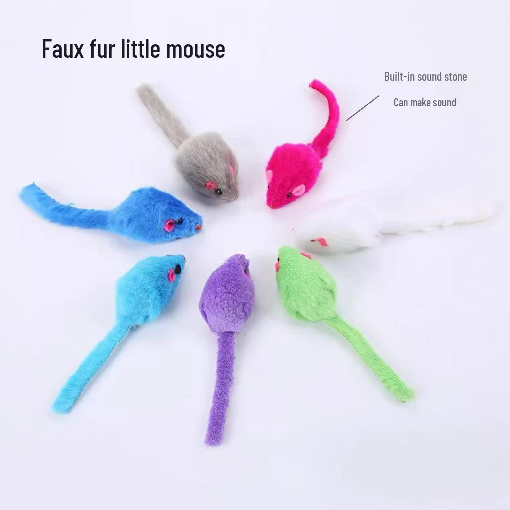 Plush Simulation Mouse Cat Toy for Self-Entertainment