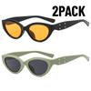 2PACK Fashion Classics Small Frame Cat's Eye Sunglasses Women Sun Glasses Men's Outdoor Fashion Eyewear UV400  Gifts