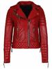 Red Handmade Leather Women's Jacket Designer Lambskin Stylish Party Wear