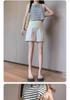 2026 Summer Maternity Wide-Leg Shorts - Lightweight Casual Wear for Petite Women