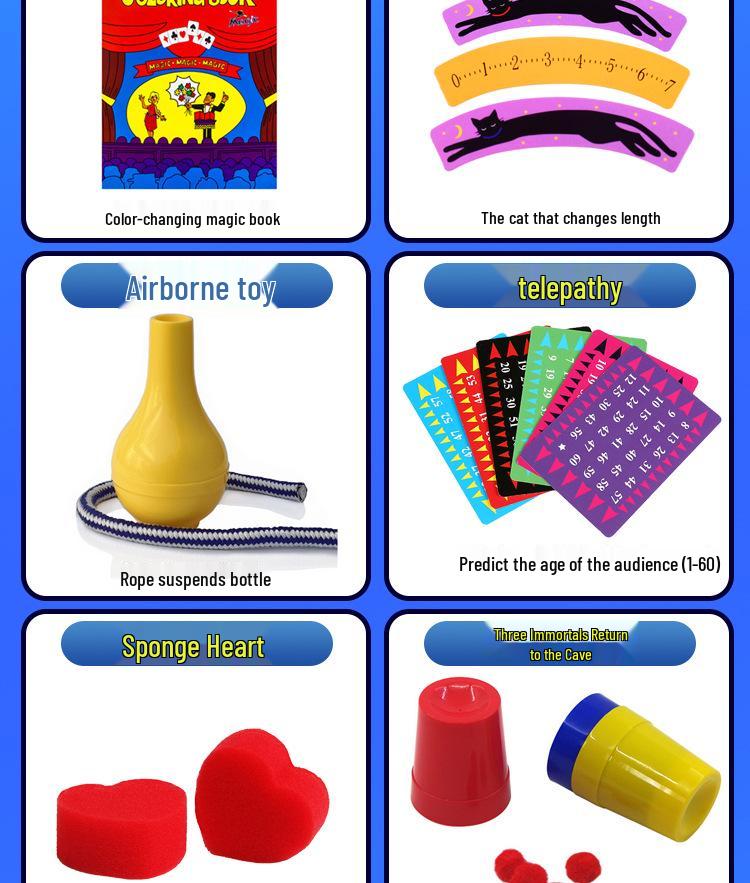 Magic Props Set: Educational Performance Kit for Boys and Girls - Perfect Festival or Birthday Gift