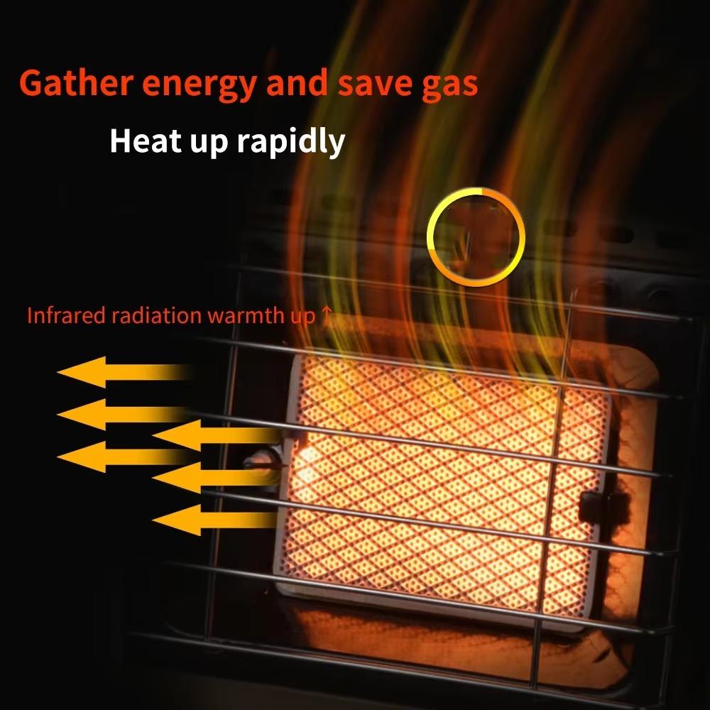 1.5KW Portable Gas stove Heating barbecue cooking 2In1 Camping Gas Stove Tent Heater Propane Heater For Home Outdoor Tent Picnic