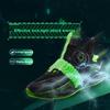Anta Kids Mesh Breathable Sports Non-Slip Shock Absorbing Durable Mid-Top Casual Shoes Kids Casual Shoes Black Green 312241110-1