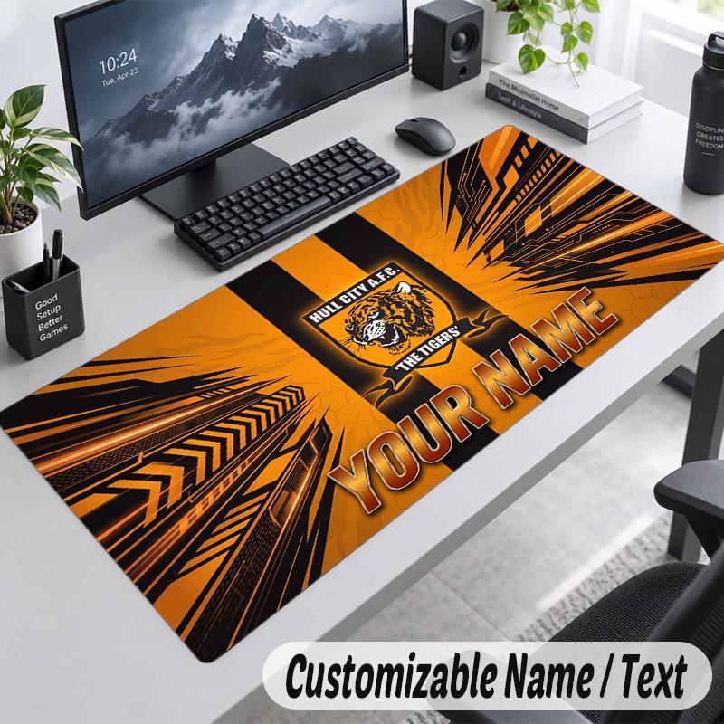 Custom Name Text Mouse Pad Hull FC Personalized Desk Pad For Work And Gaming