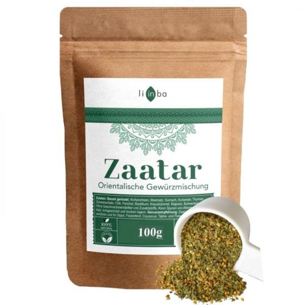 Li in ba Zaatar Gewürze 100g Orientalische Präzisions-Abstimmung mit Sumak, Ohne Zusatzstoffe, Abgefüllt in Deutschland, 1 Stück