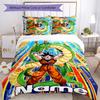 3pcs Custom Name Dragon Ball Bedding Set Duvet Cover Closure Includes 1 Duvet Cover & 2 Pillowcases for All Seasons Bedroom Decor
