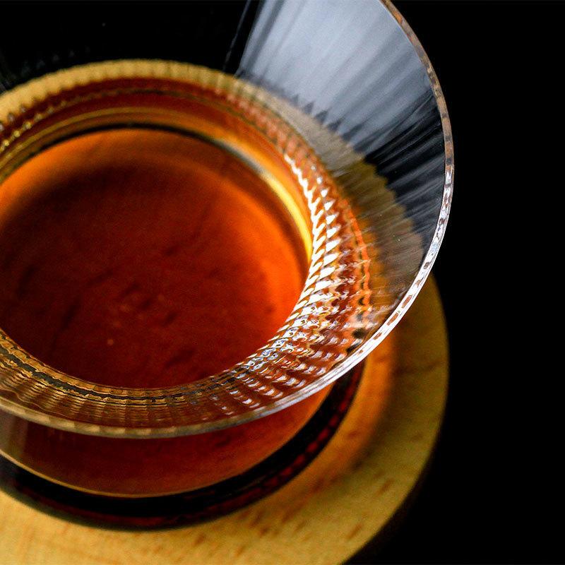 Japanese Edo Kiriko Whiskey Spin Glass Neat Bowl Collection Crystal Limited Wooden Gift Box Whisky Cup Cappie XO Brandy Snifter