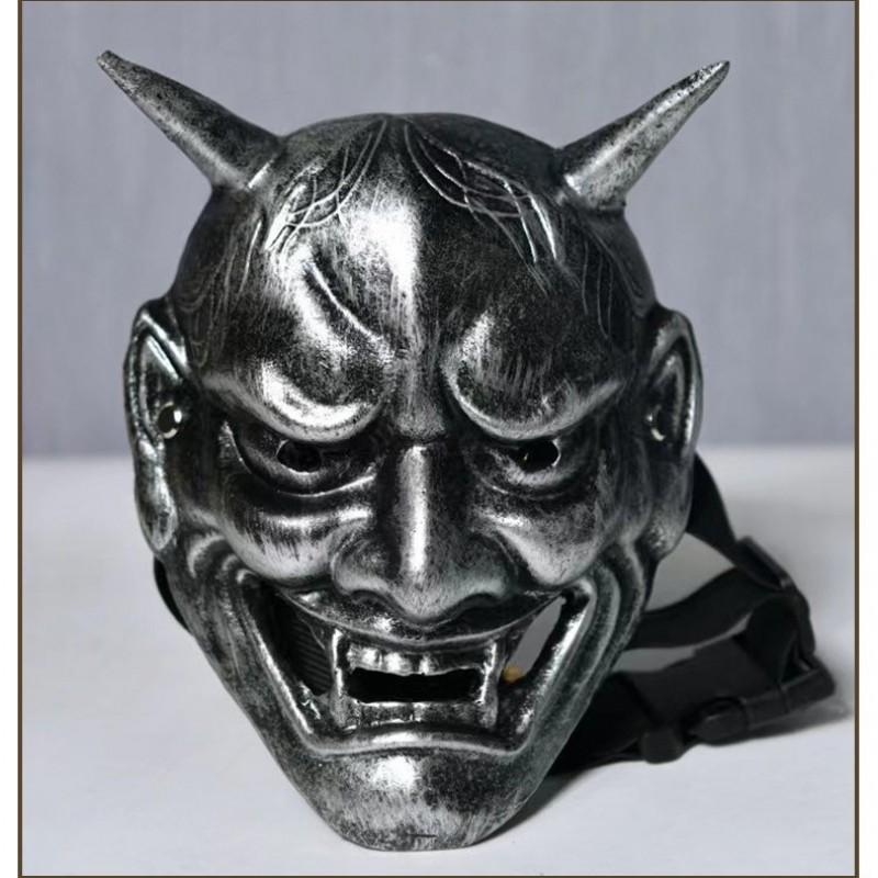 Halloween Small Hannya Mask Resin Costume Party Props Men Cosplay