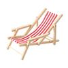 1:12 Dollhouse Mini Foldable Beach Chair Lounge Chair Model Dollhouse Furniture Decoration Micro Scene Construction Props