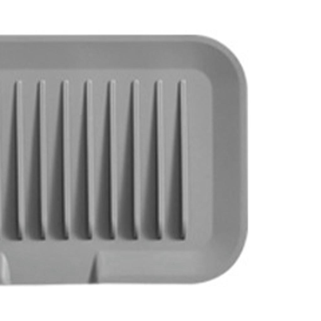 Faucet Mat Silicone Sink Guard Safe Clean Odorless Sink Accessory for Kitchen Bathroom Dark Grey