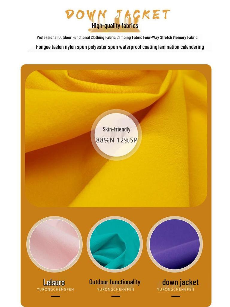 New Waterproof 70D Nylon Four-Way Stretch Sports Pants