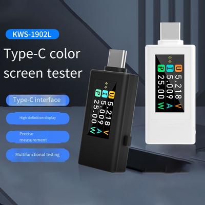 KWS1902L USB C Tester 0 96 TFT Screen Measures Voltage Current and Power Perfect for Professionals and Enthusiasts