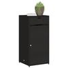 VidaXL Garden Storage Cabinet Black 55x55x111 Cm Woven Resin 365559