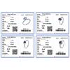 925 Sterling Silver Stunning Rainbow Color Geometric Heart Cubic Zirconia Cocktail Rings For Women Fashion Fine Jewelry