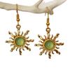 Bohemian Style Sun Necklace Earring Set For Women With Alloy Geometric Design For Summer Travel