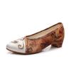 [Floating Clouds] 2024 Spring New Chinese Style Pointed Cheongsam Dance Women's Shoes Retro Printed Old Beijing Cloth Shoes