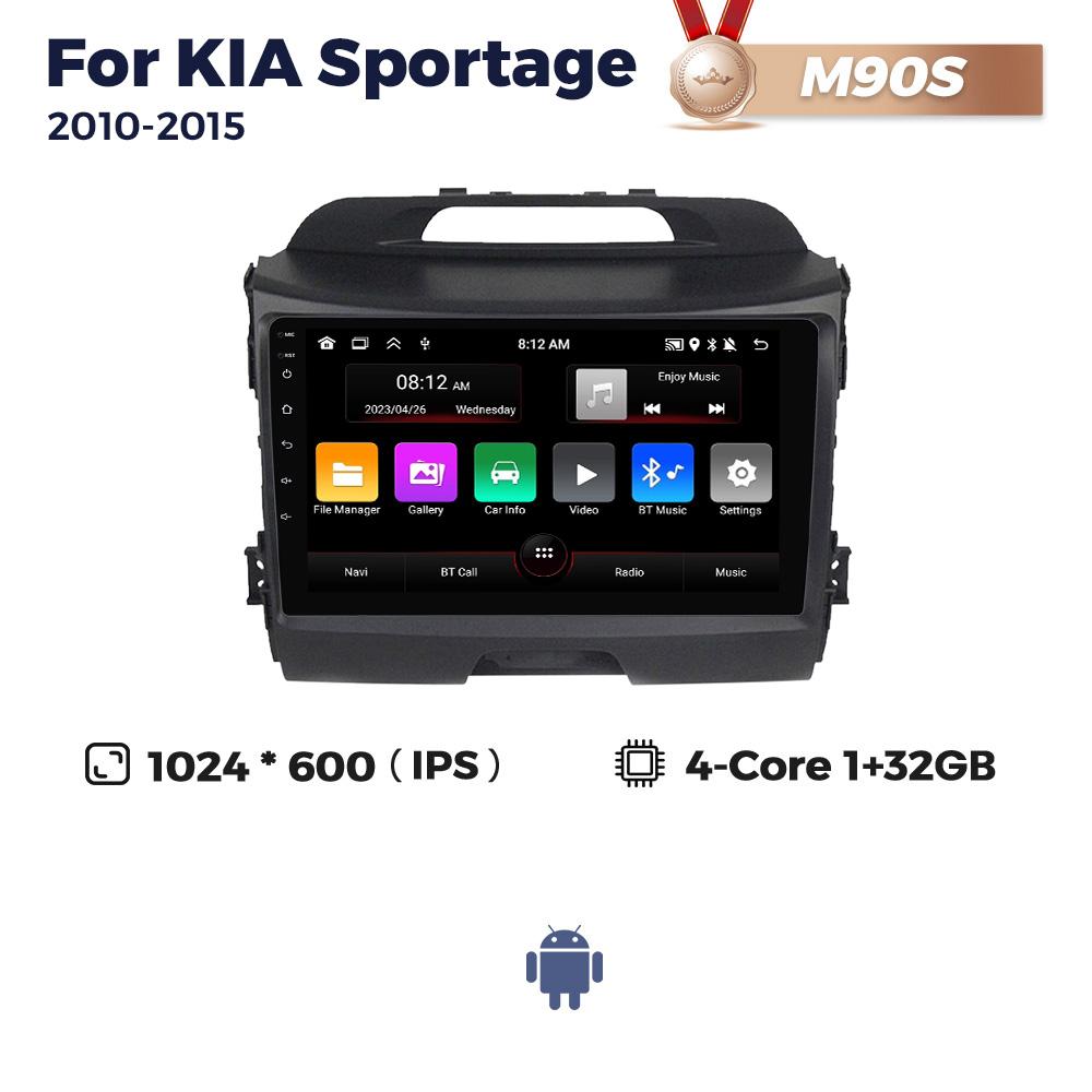 Navifly Android 13 Car Radio Multimedia Audio Player For KIA Sportage 3 2010-2015 GPS Wireless Carplay Auto Systems Stereo 2Din