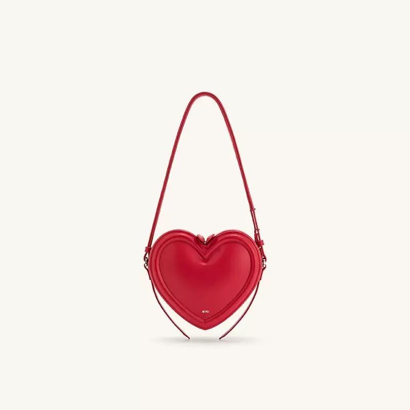 Women s Fashion Commuter Single Shoulder Crossbody Bag, Niche Design Love Bag, Heart Shaped Crossbody Bag