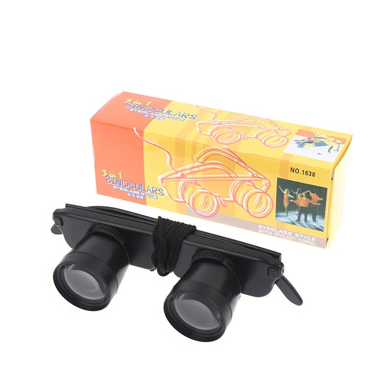 1Pcs Fishing Glasses 3X28 Anti-Glare Increase Clarity Magnifier Glasses Style Outdoor Fishing Optics Binoculars Telescope Newest