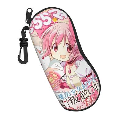 Puella Magi Madoka Magica Glasses Case Unisex Travel Accessories Magic Girl Cartoon Eyewear Storage Box Glasses Box