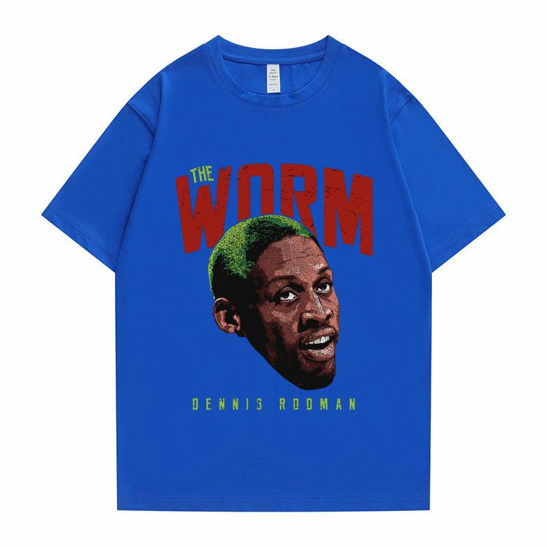 Hot New The Worm Dennis RodUnisex Graphic Tees Unisex Women Hip Hop Tshirt Boys Basketball Tshirt Male Loose T Shirts Unisex Streetwear