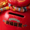 Lucky Bag Piggy Bank Money Saving Box Storage Ceramic Figurine for Desk Living Room