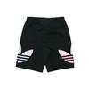 Adidas Originals Trefoil Tricolor Short Logo Print Quick-Dry Training Shorts Men Bottoms Black H09357