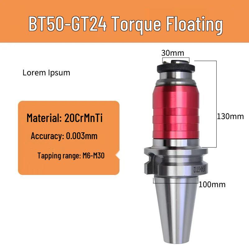 BT-GT/ETP Telescopic Tool Holder for Elastic Tapping, Compatible with BT30/40/50 Machining Centers