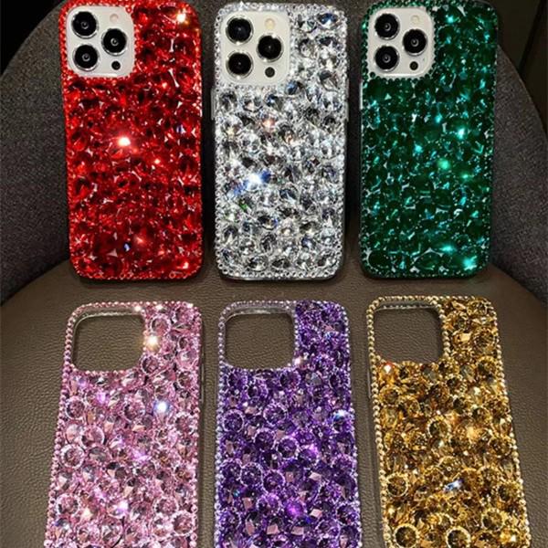 Luxuriöse Voll-Diamant-Schutzhülle für iPhone 17 Pro Max, iPhone 16 und iPhone 13 - Modisch und stoßfest.