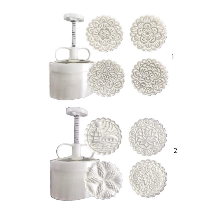 Hand-Pressure Moon Cake Mould Mid Autumn Festival Bath Bombs Food-Grade Plastic