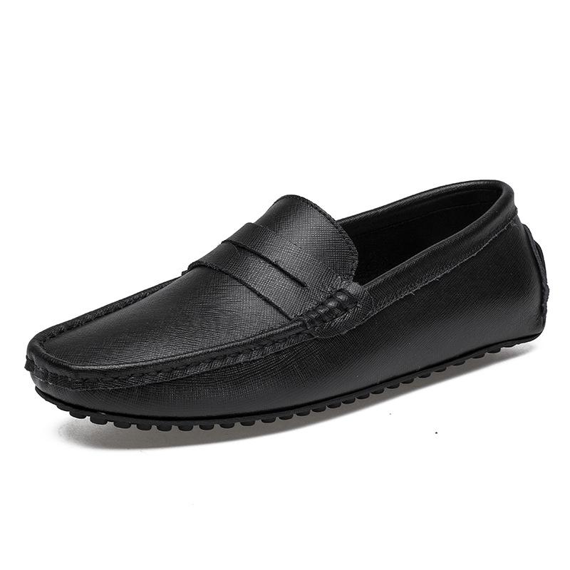 Genuine Leather Men s Casual Slip-on Loafers - Versatile Soft Sole Driving Shoes, Large Size 49. 46 Standard