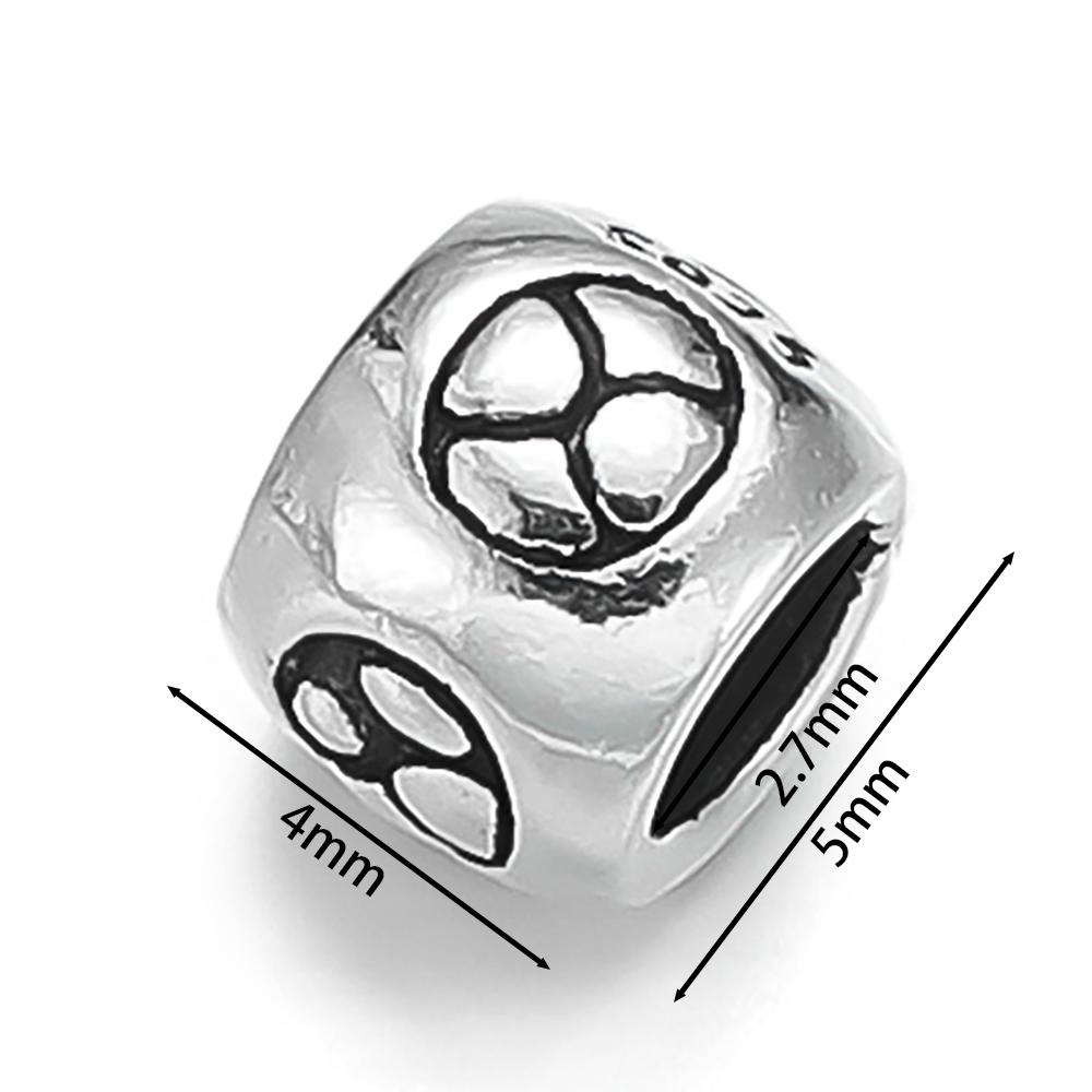 1pcs/lot 925 Sterling Silver Various Shape Silver Color Beads For DIY Jewelry Necklace Bracelets Making Supplies Accessories