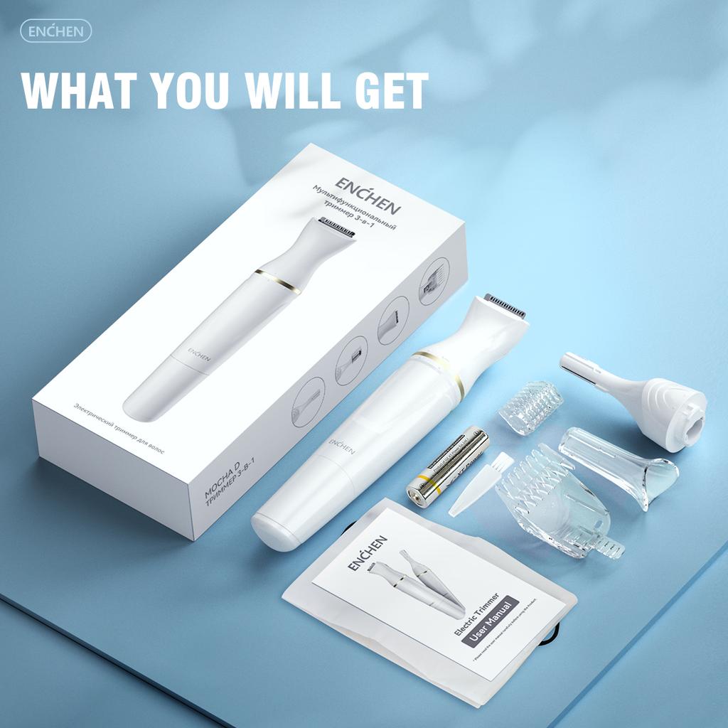 Xiaomi ENCHEN Mocha D Multifunction Body Hair Trinmer Face Depilador Depilatory Tool