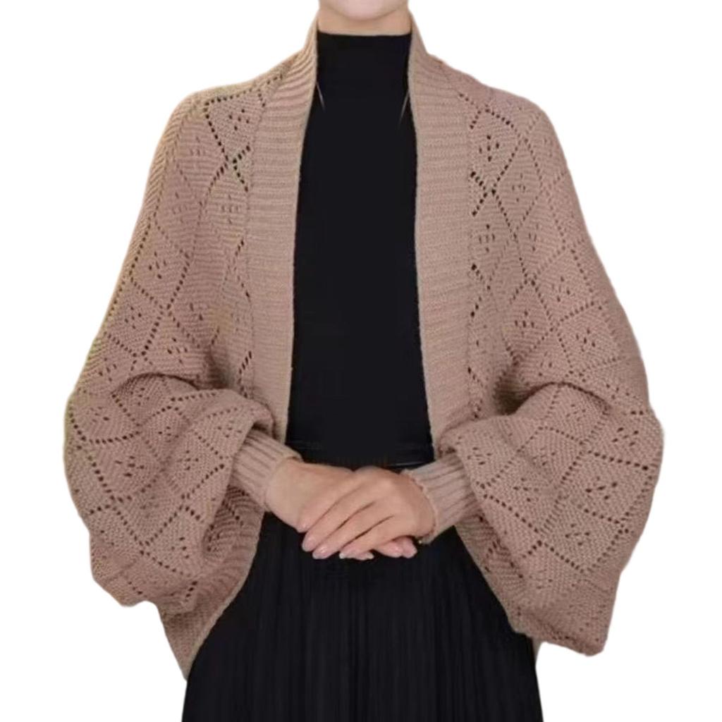Ladies' Loose Comfortable Casual Fashionable Warm And Elegant Cardigan Draped Over A Shawl