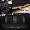 All-Season Breathable Linen Car Seat Cushion Set with Polka Dot Embroidery
