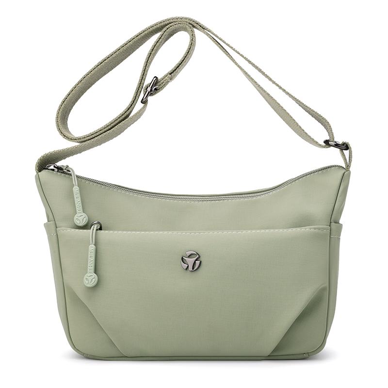 Women's Shoulder Bag Nylon Small Bag Lightweight Crossbody Bag Solid Color Mother Bag