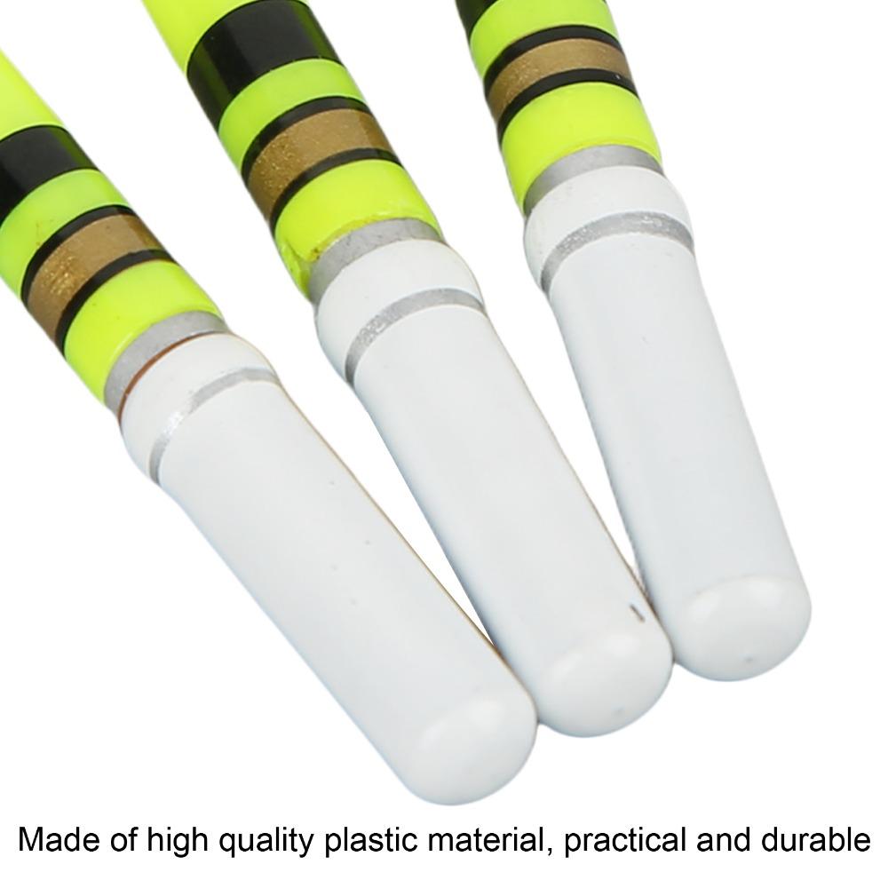 6PCS LED Fishing Float Lights Luminous Red Green Fishing Floats 4*0.5cm Cylindrical Fishing Glow Sticks Saltwater Fishing