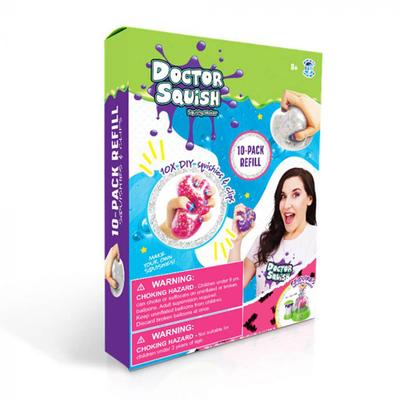 Doctor Squish 10er-Nachfüllpackung (Squishies und Clips)