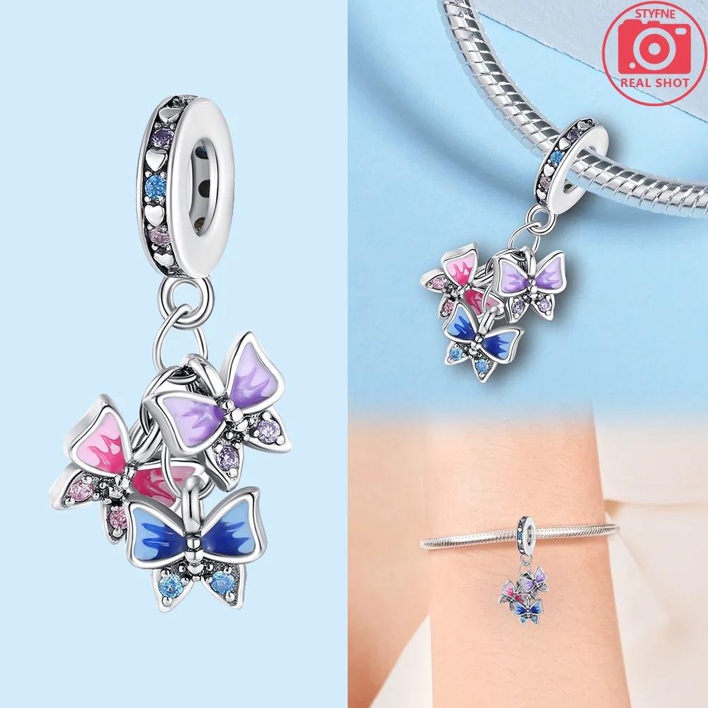 Original Animals Black Cat Dog Elephant Panda Charms Beads Copper Fit Bracelet Jewelry Women'S Accessories Diy