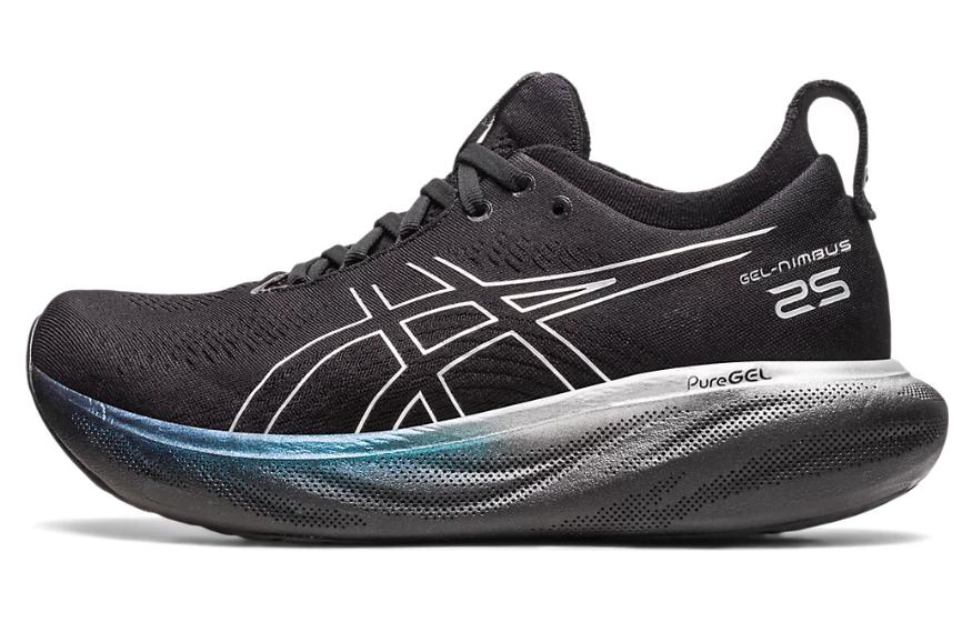 ASICS WMNSASICS Gel Nimbus 25 Platinum Черный Чистый Платиновый Женские 1012B435-001 39.5