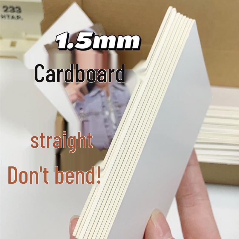 White Cardstock Small Packaging Backing Boards