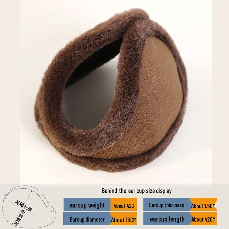 מחממי אוזניים חורפיים גדולים במיוחד לגברים: מחממי אוזניים עבים חסיני רוח לרכיבה על אופניים והגנה מפני קור חיצונית