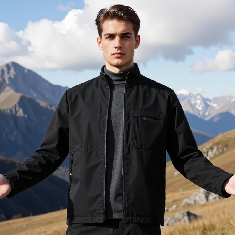 Men's Lightweight Outdoor Stand Collar Jacket
