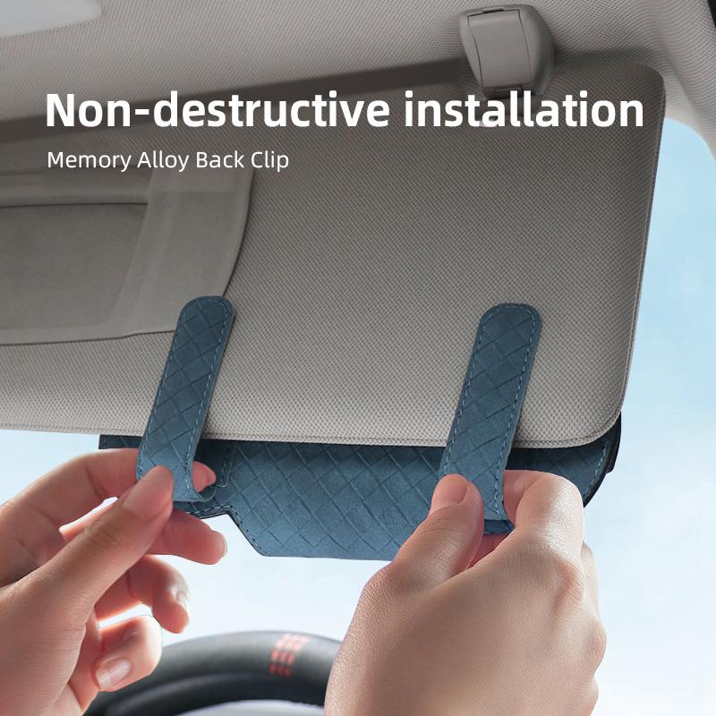 Car Interior Glasses Clip Auto Sun Visor Sunglasses Holder For Jeep Grand Cherokee Wrangler JK Gladiator Compass Renegade Patrio ALS1